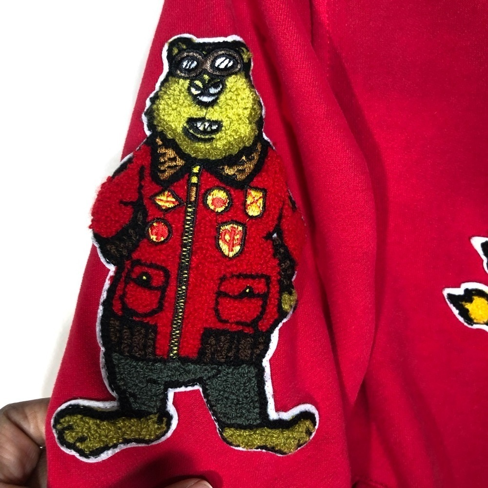 Top Gun ‘An American Icon’ Tomcat By’s Red Pull Over Hoodie SZ M. - Picture 4 of 16